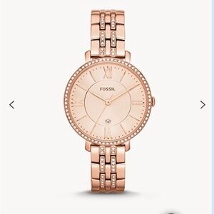 Fossil - Jacqueline - Rose Gold-Tone Stainless Steel Bracelet Watch 36mm ES3546